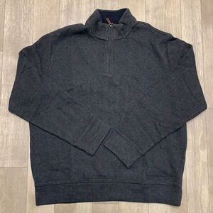 Mens Lands’ End Quarter Zip Sweater Pullover‎